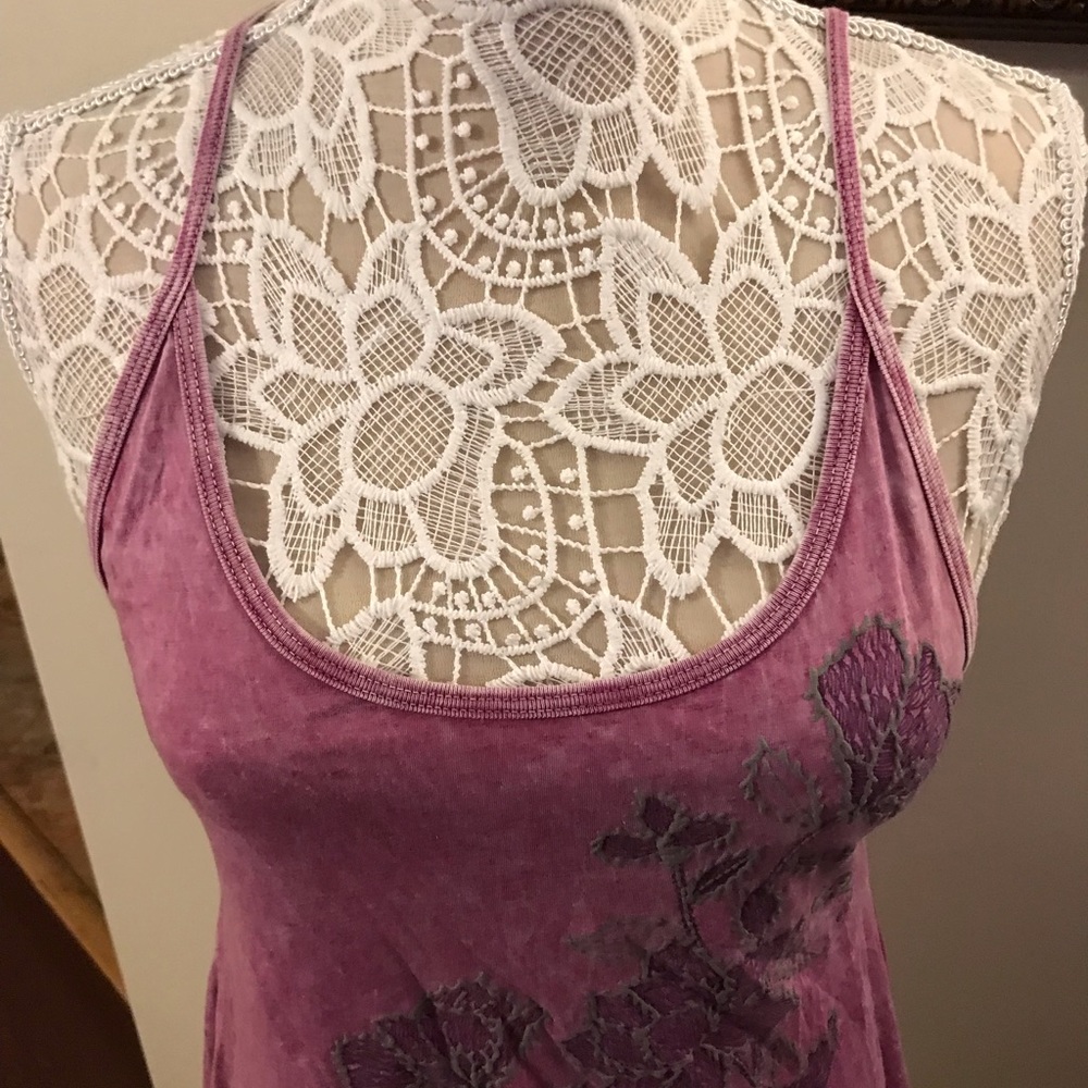 Mandee’s Purple Embroidery Flower Top - Picture 7 of 8
